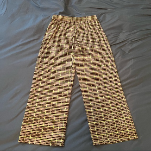 High waisted houndstooth Zara wide leg pants - Picture 3 of 3